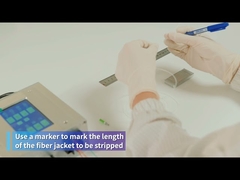 Fiber jacket stripping